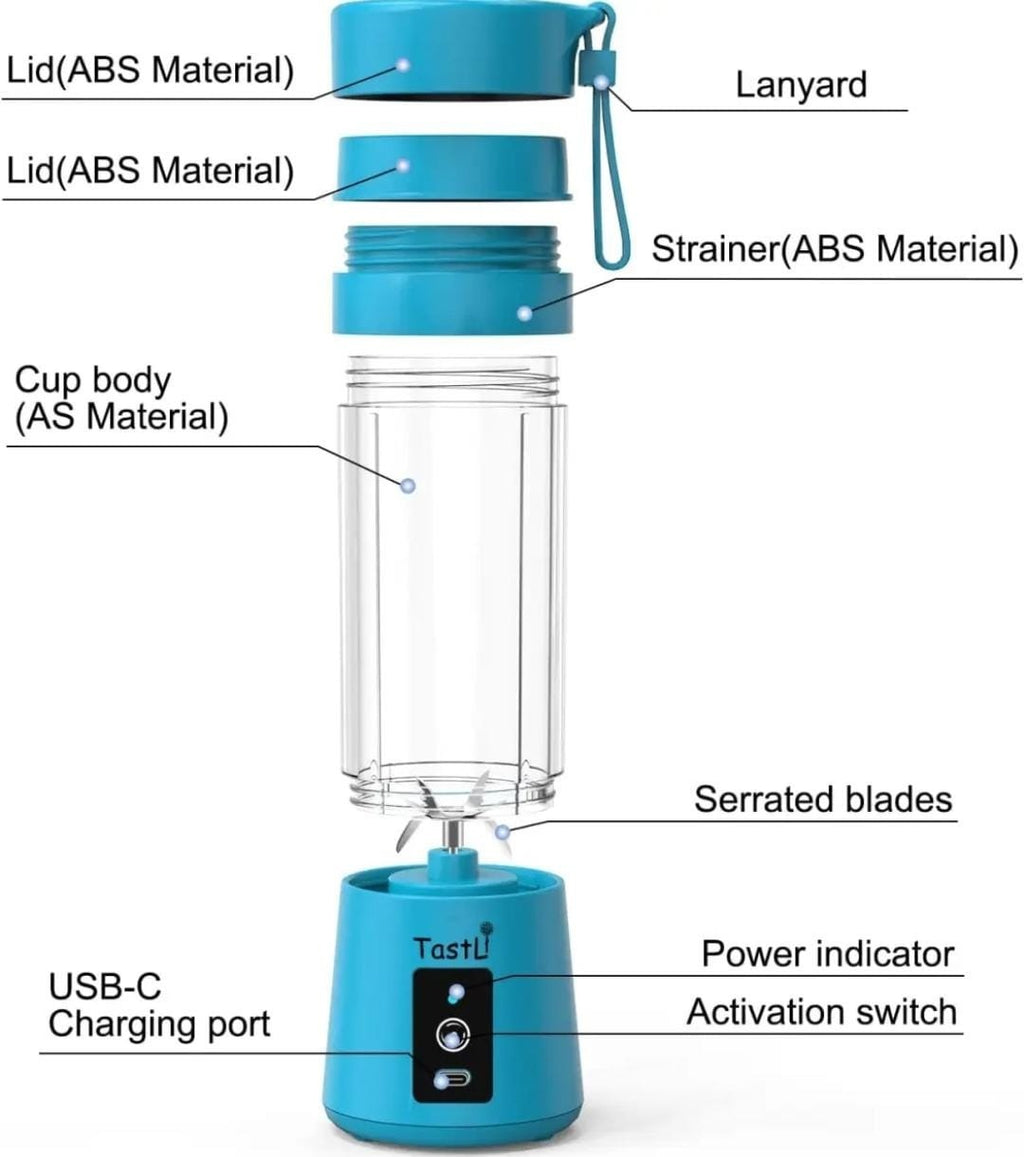 6 Blade Mini Juicer – USB Rechargeable Portable Blender