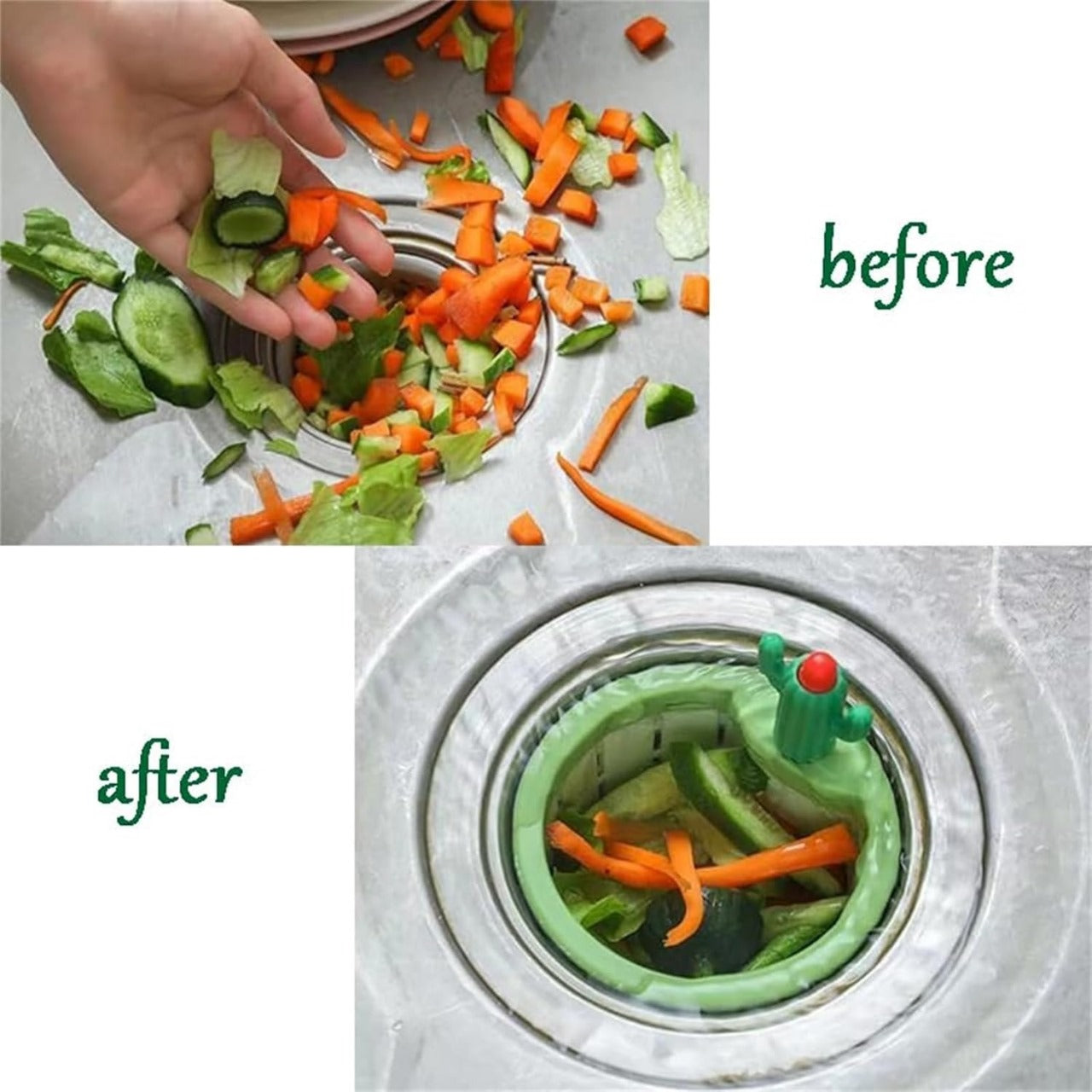 Cactus Design Sink Drain Filter – Premium Kitchen Strainer