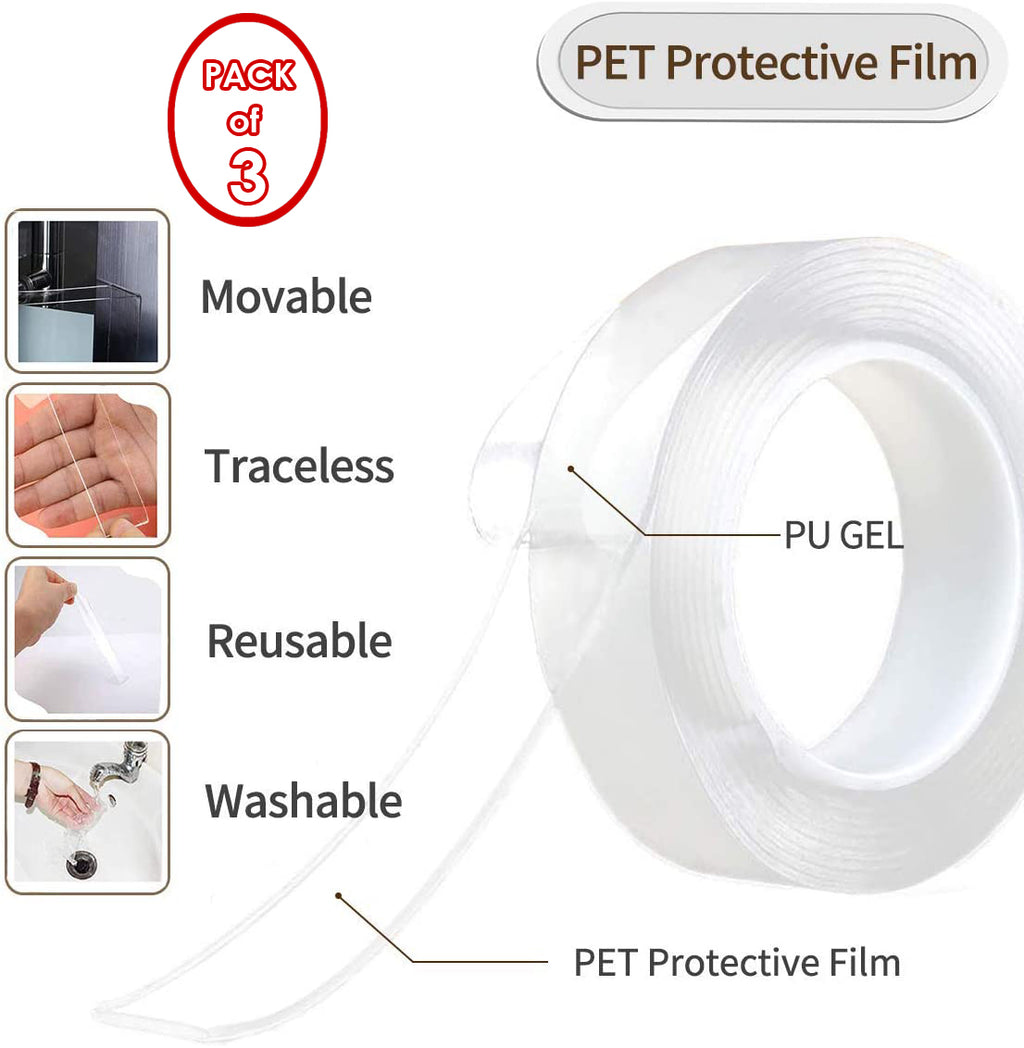 Double Sided Nano Tape – Buy 1 Get 2 Free (3-Pack)
