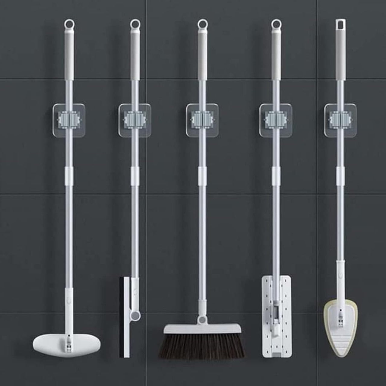 Easy-Install Wall-Mounted Mop & Broom Holder – Buy 1 Get 2 Free (3-Pack)