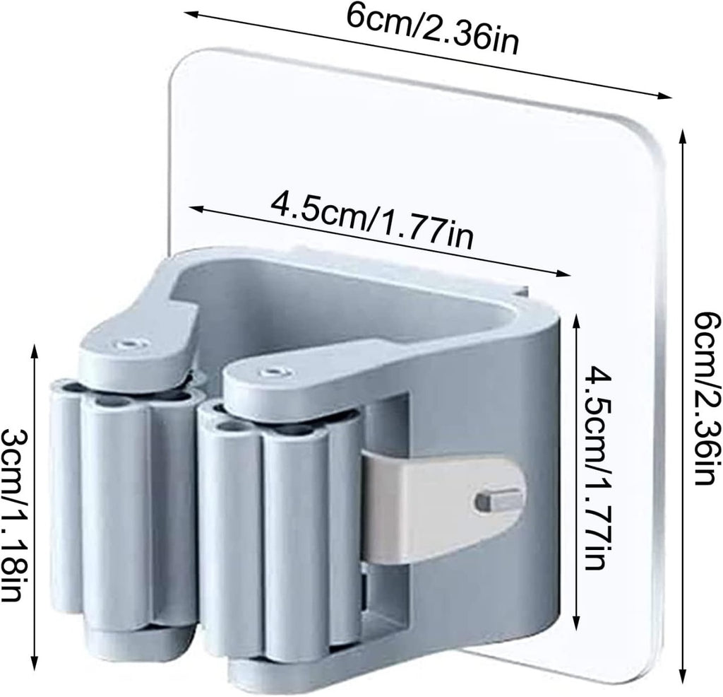 Easy-Install Wall-Mounted Mop & Broom Holder – Buy 1 Get 2 Free (3-Pack)