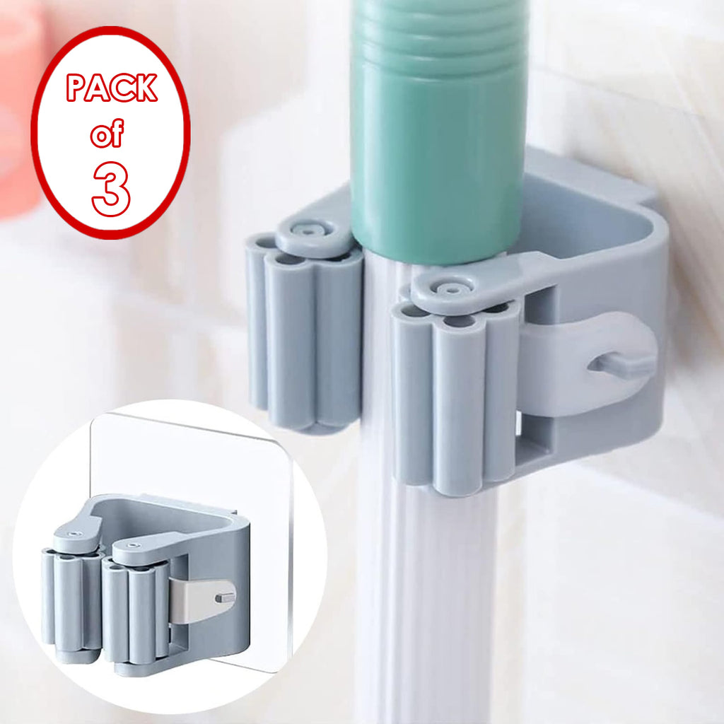 Easy-Install Wall-Mounted Mop & Broom Holder – Buy 1 Get 2 Free (3-Pack)