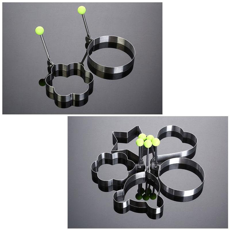 Pack of 4 Egg Mold Shapers – Creative Breakfast Tools