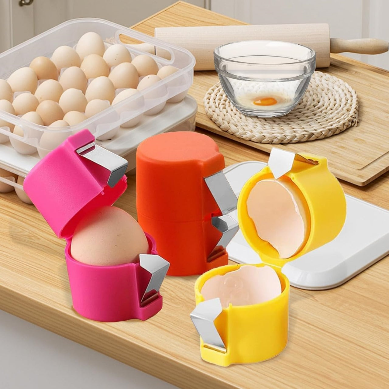 Egg Shell Opener | Food-Grade Plastic Egg Topper Tool