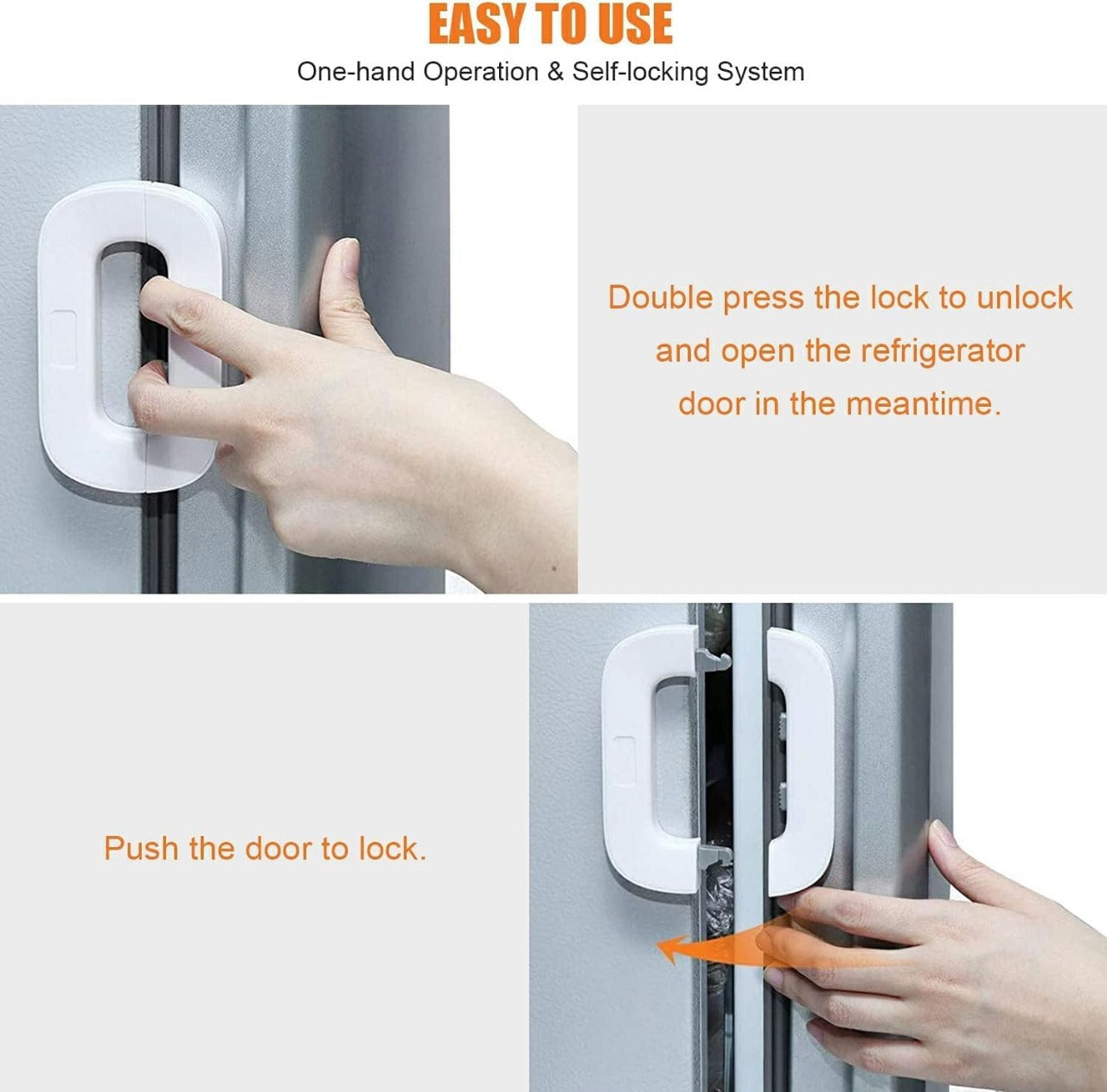 Fridge Lock – Child-Proof Refrigerator Safety Lock