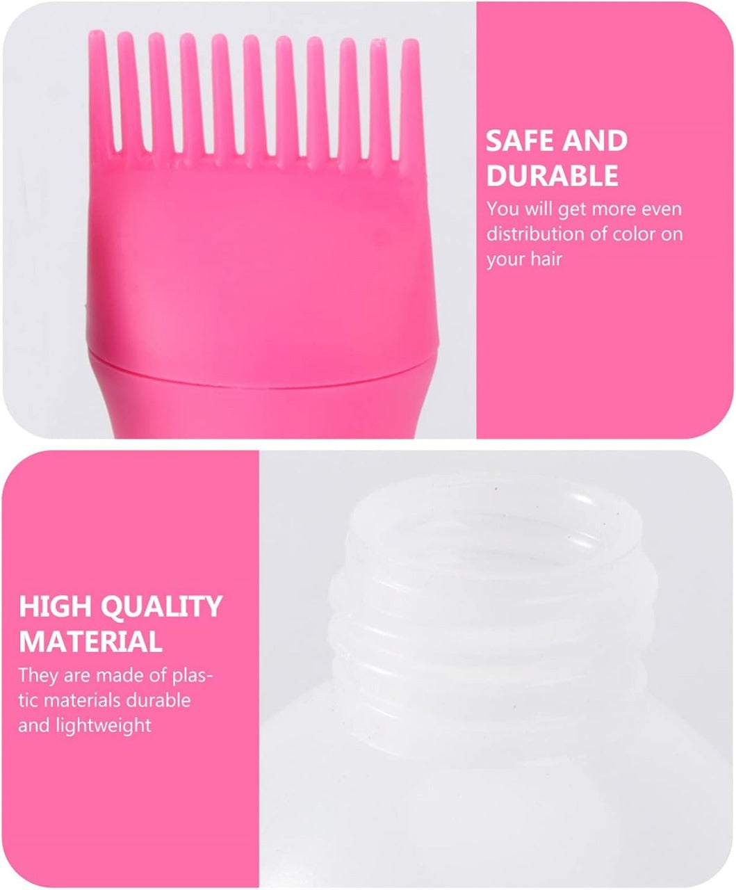 Silicone Hair Oil Bottle – Easy Squeeze Scalp Applicator