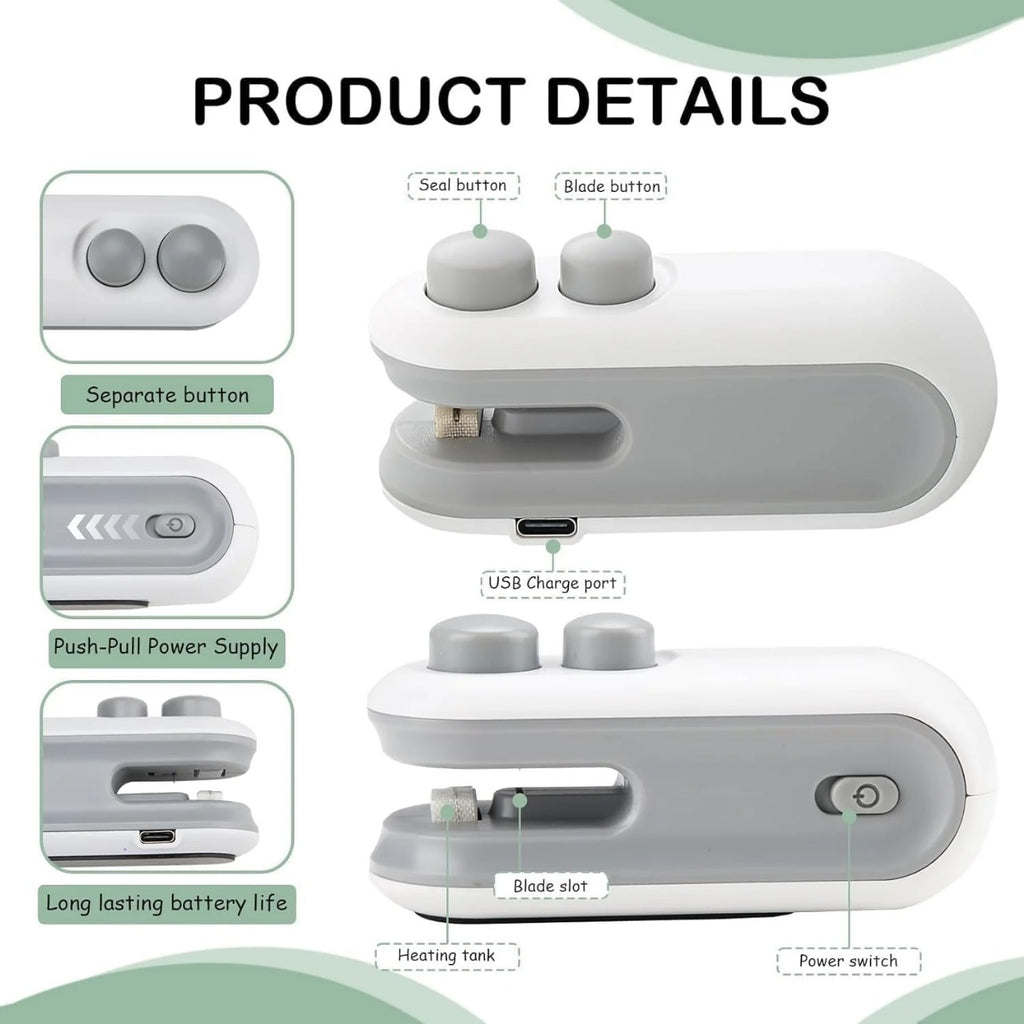 Mini Sealing Machine – Portable Food Bag Heat Sealer