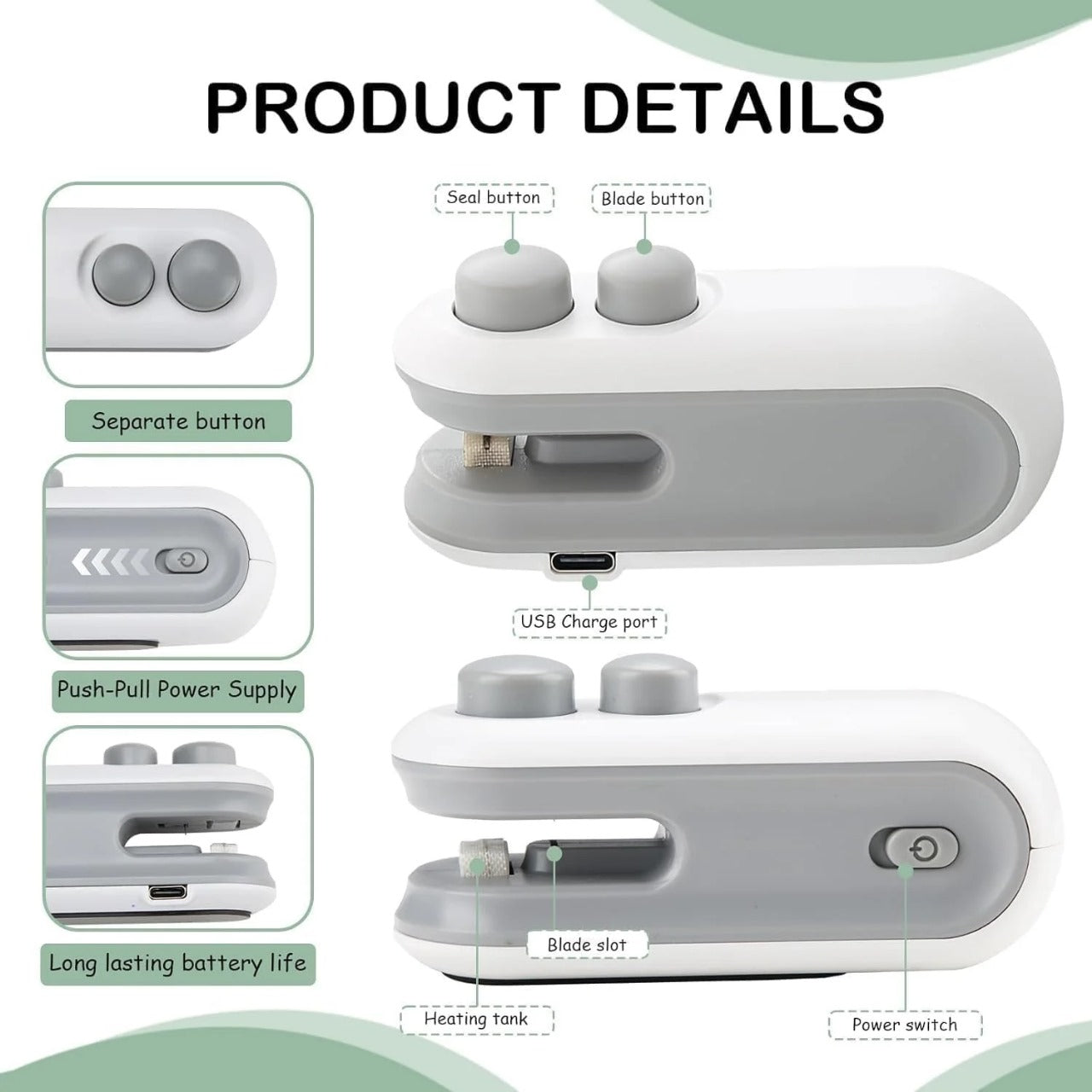 Mini Sealing Machine – Portable Food Bag Heat Sealer