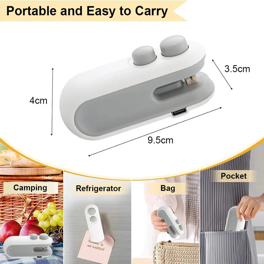 Mini Sealing Machine – Portable Food Bag Heat Sealer