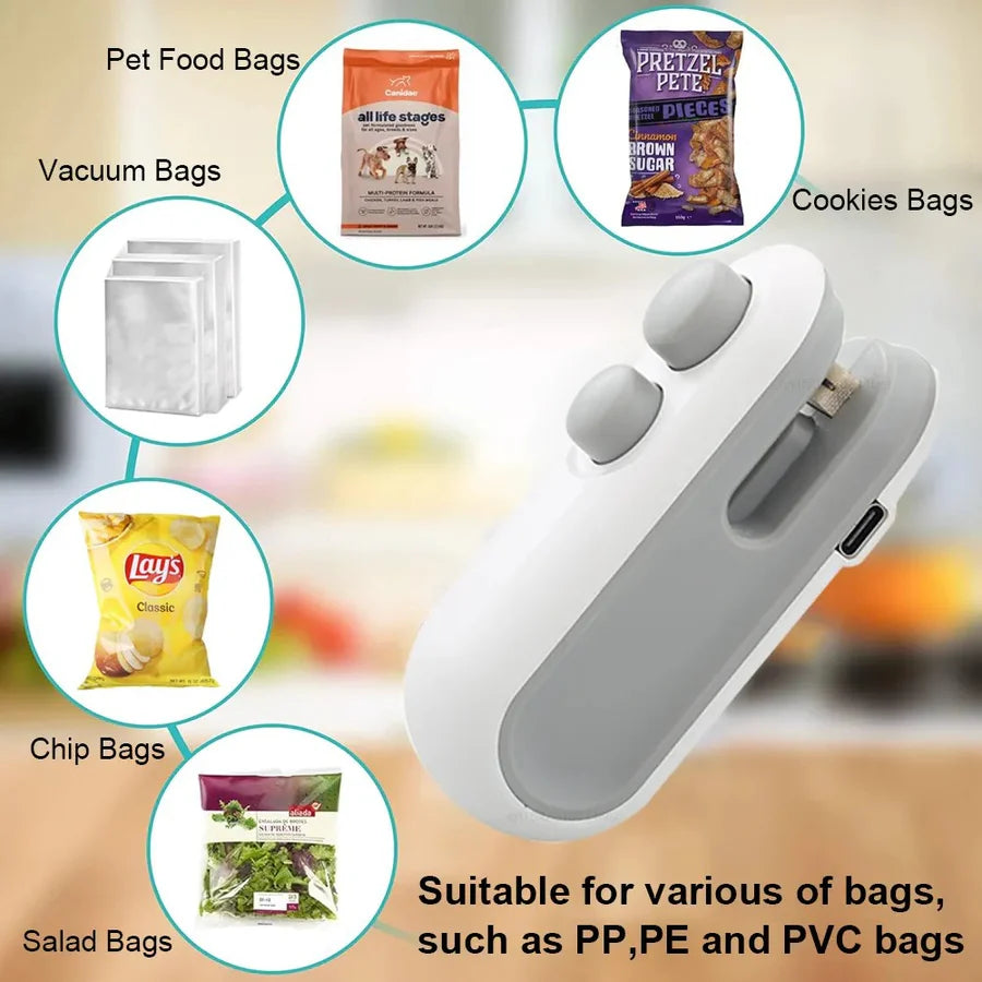 Mini Sealing Machine – Portable Food Bag Heat Sealer