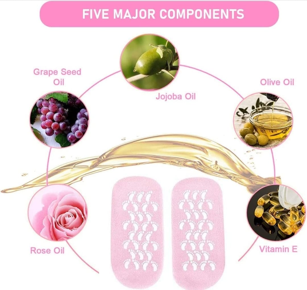 Moisturizing Spa Gel Socks for Soft, Hydrated Feet