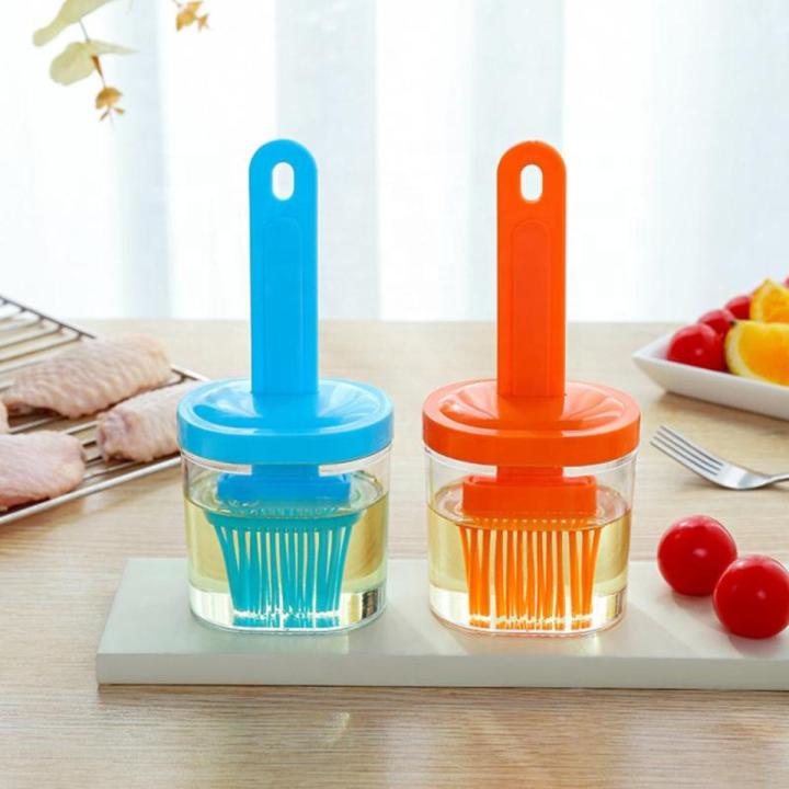 Oil Bottle with Silicone Brush – Precision Kitchen Dispenser