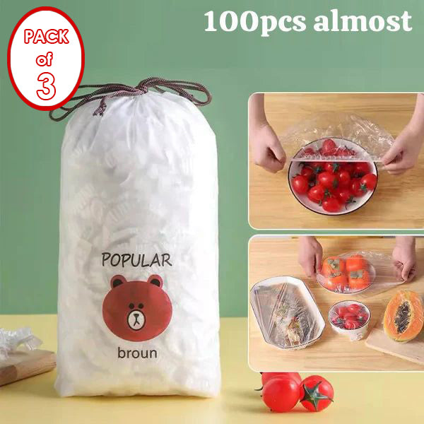 Plastic Shopper Food Covers – 100-Pack Buy 1 Get 2 Free