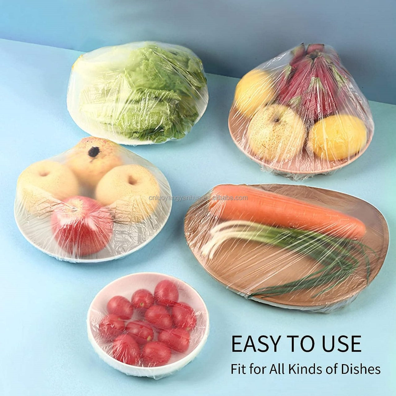 Plastic Shopper Food Covers – 100-Pack Buy 1 Get 2 Free