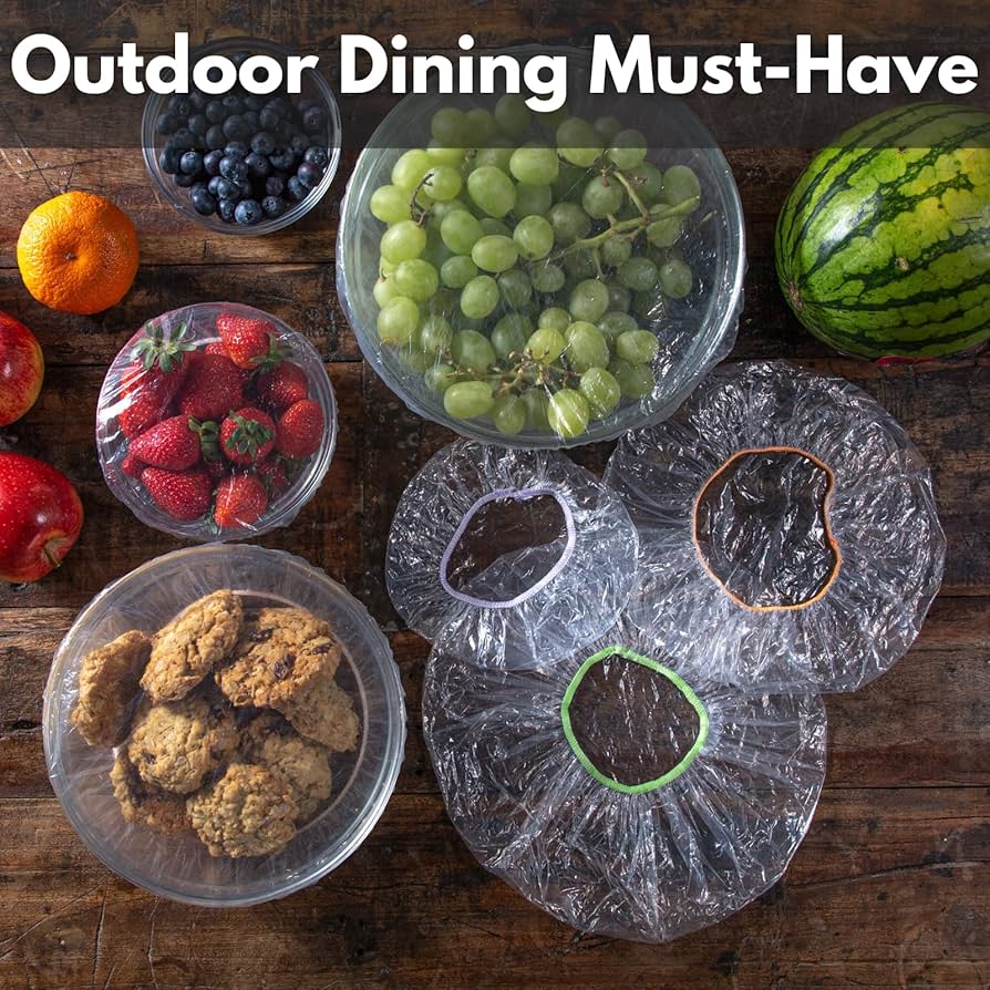 Plastic Shopper Food Covers – 100-Pack Buy 1 Get 2 Free