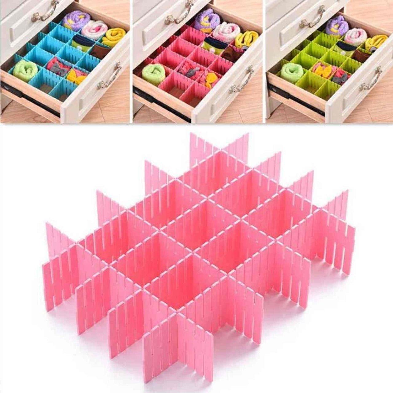 Pack of 4 Drawer Organizer Set