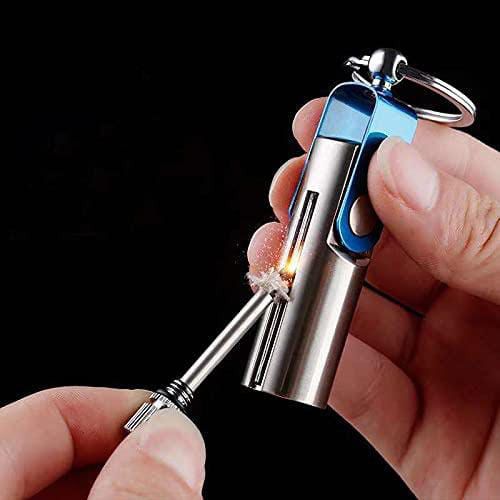 Permit Match Keychain Lighter – Windproof Refillable Fire Starter