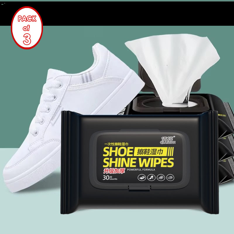 Shoe Shiner Wipes Pouch – Buy 1 Get 2 Free (3-Pack)