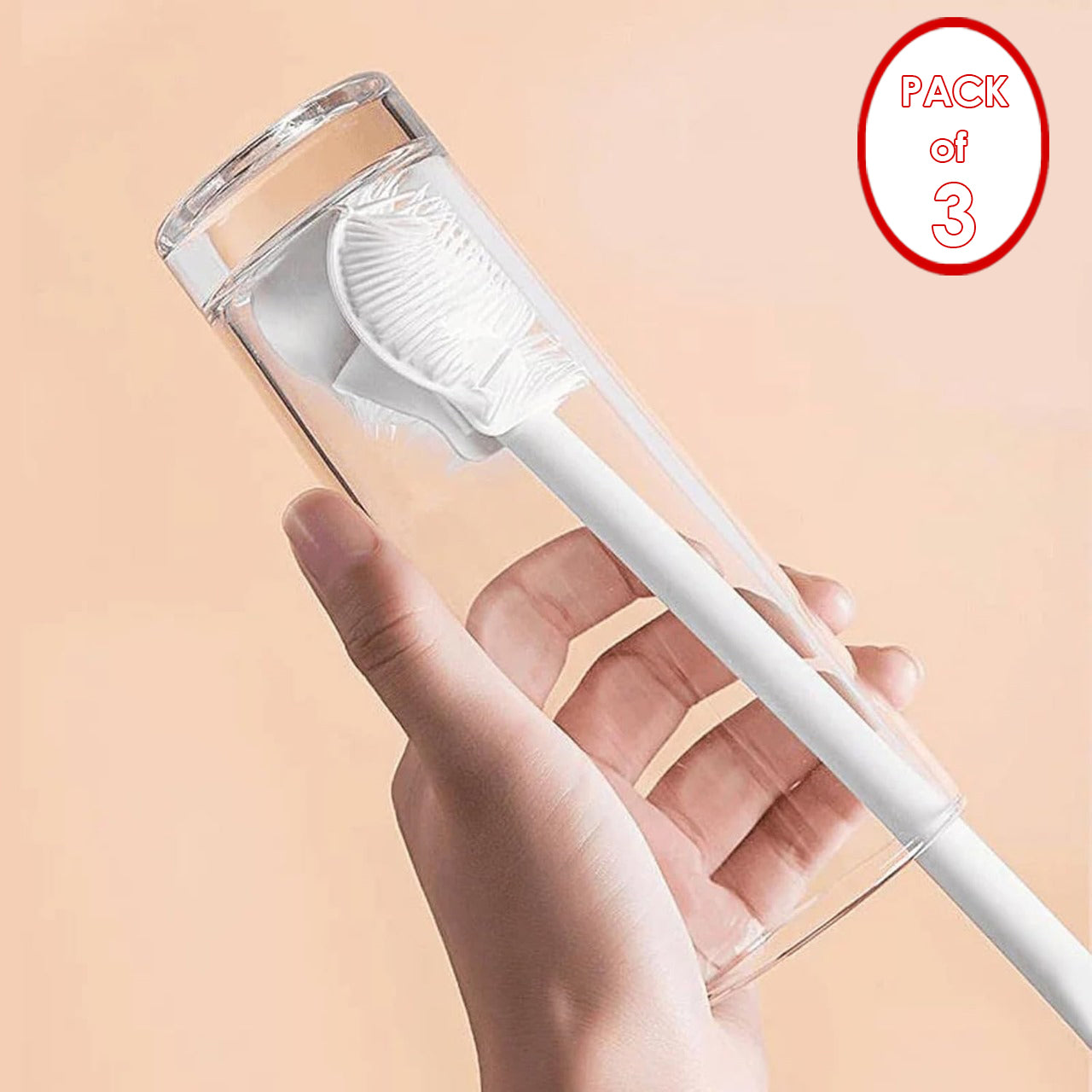 Soft Silicone Bottle Brush – Buy 1 Get 2 Free (3-Pack)