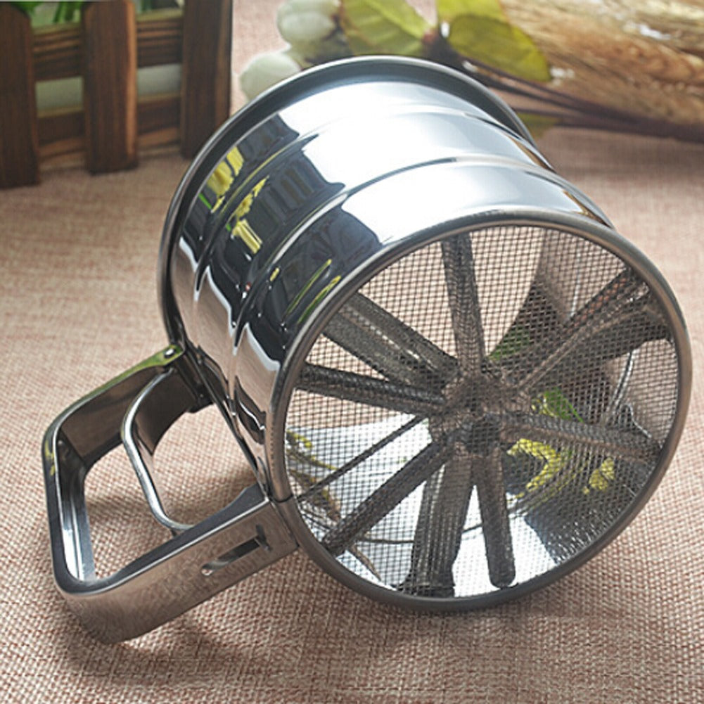 Stainless Steel Flour Strainer | Fine Mesh Sifter for Baking