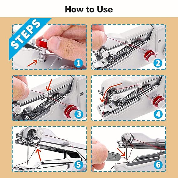 Mini Portable Handheld Sewing Machine | Cordless Precision Stitch