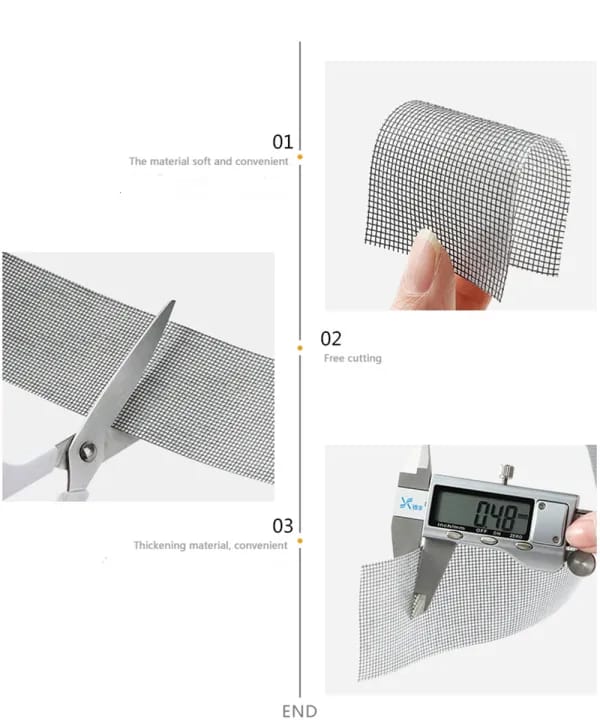 Premium Window Screen Repair Mesh Tape