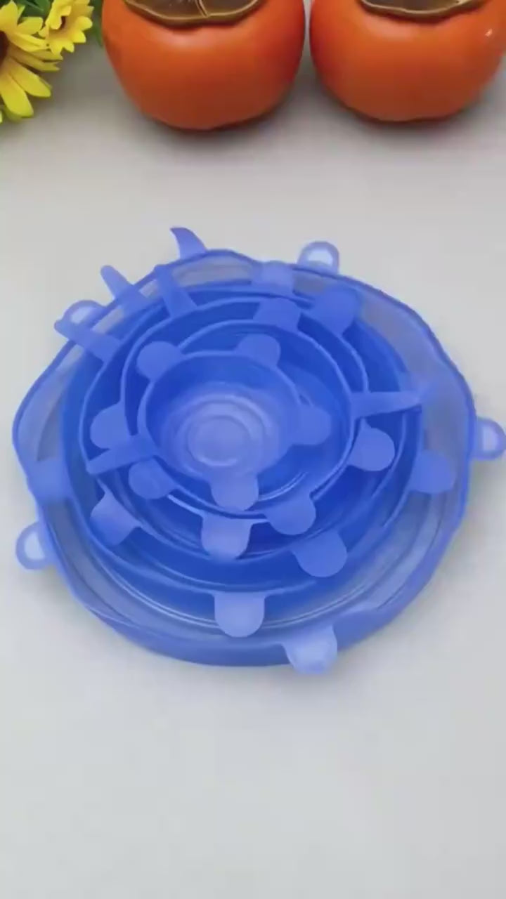 Premium Silicone Airtight Bowl Covers (6-Piece Set)