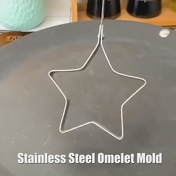 Pack of 4 Egg Mold Shapers – Creative Breakfast Tools